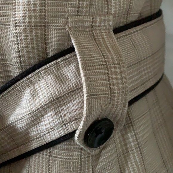 Soia & Kyo Beige Trench Coat with Black Accents - Picture 9 of 13